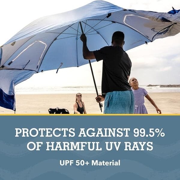 Umbrella Shelter for Sun and Rain Protection Blue - Image 4