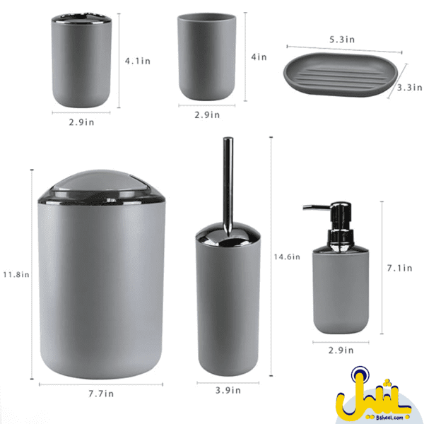 bathroom accessories Gray - Image 2