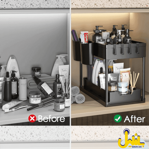 2-layer under sink storage rack - Image 2