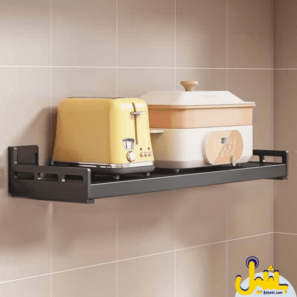 microwave oven storage rack wall-mounted - Image 2