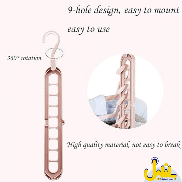 9-Hole Clothes Hanger Organizer - Image 2