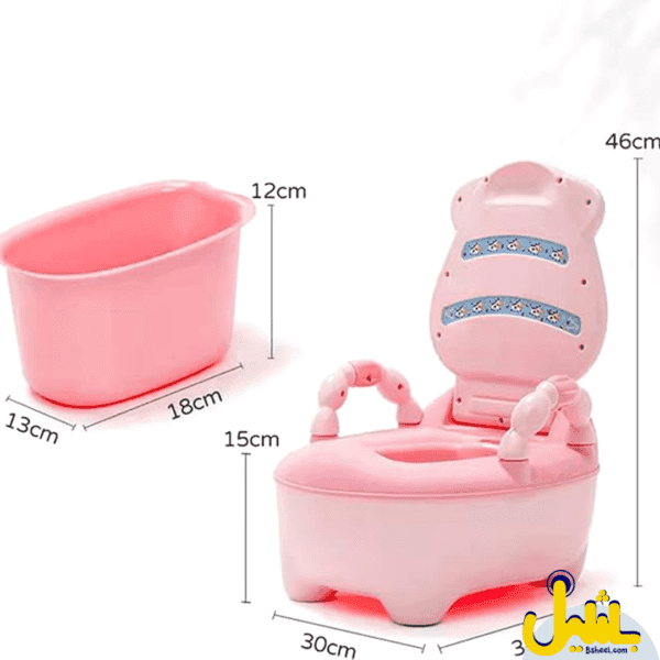 Training Toilet with Removable Bowl Pink - Image 2