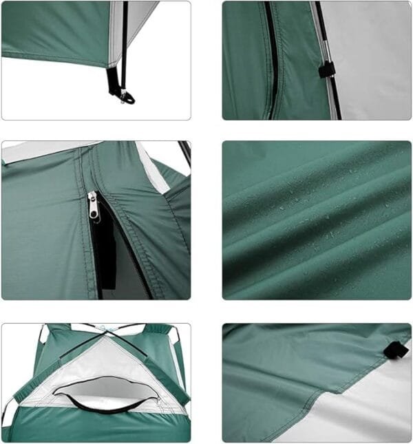 pop up Camping  Change Room Upgrade Privacy Toilet Bath Shower Tent Green - Image 4