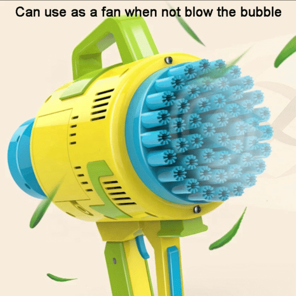 Hole Automatic Bubble Gun Yellow - Image 2