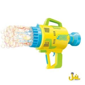 Hole Automatic Bubble Gun Yellow
