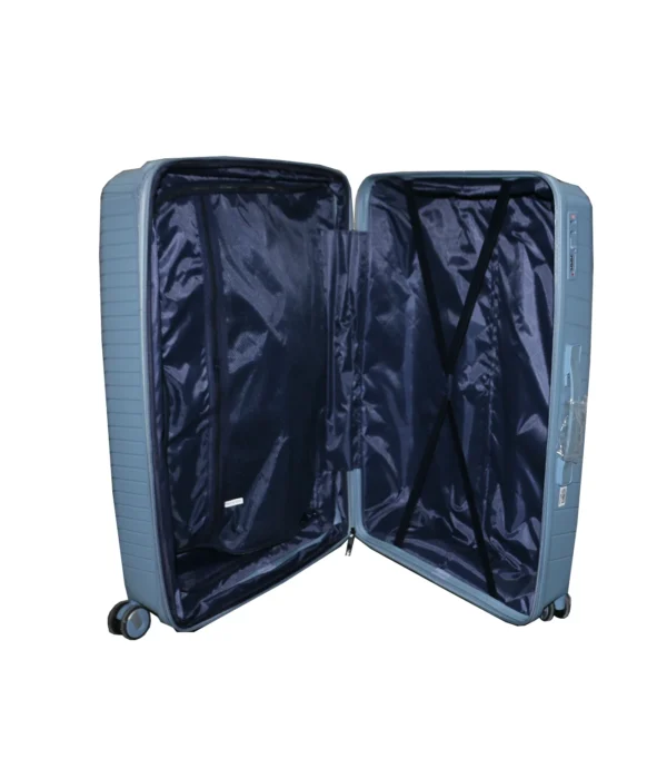 Suitcase Hard Luggage with TSA Lock Spinner Caster Soft PP Handle for Travel Blue - Image 3