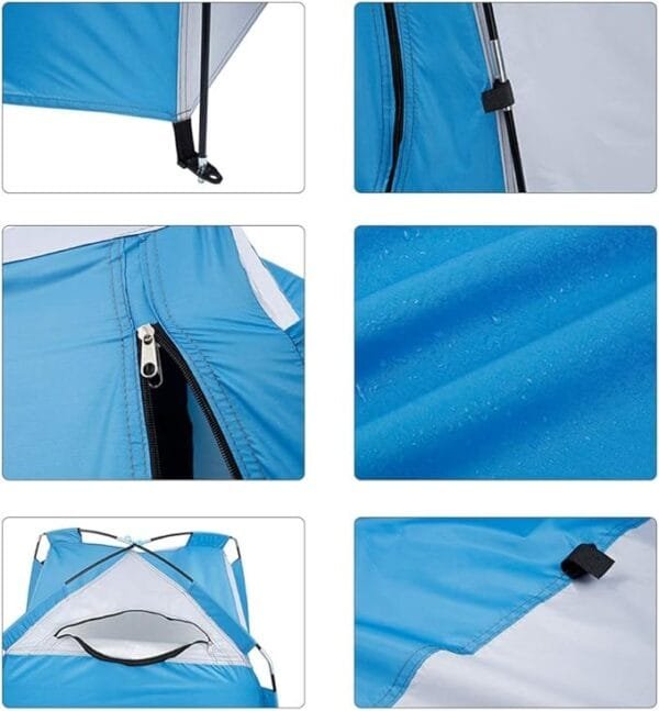 pop up Camping  Change Room Upgrade Privacy Toilet Bath Shower Tent blue - Image 4