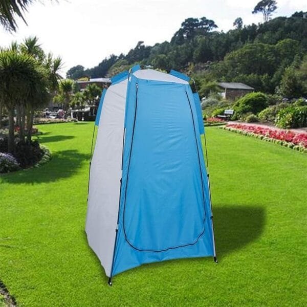 pop up Camping  Change Room Upgrade Privacy Toilet Bath Shower Tent blue - Image 5