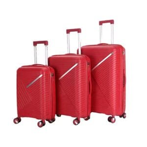 Suitcase Hard Luggage with TSA Lock Spinner Caster Soft PP Handle for Travel RED