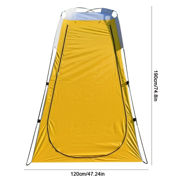 pop up Camping  Change Room Upgrade Privacy Toilet Bath Shower Tent Yellow - Image 2