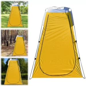 pop up Camping  Change Room Upgrade Privacy Toilet Bath Shower Tent Yellow