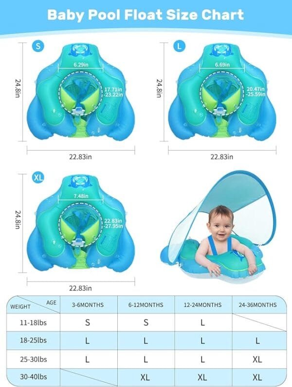 Baby Swimming Float with Squirt Gun - Image 3